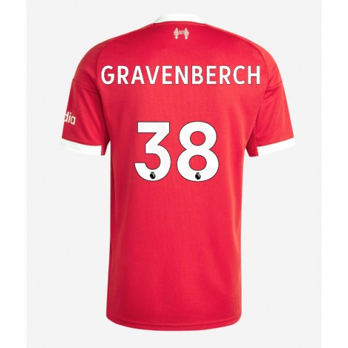 Liverpool Ryan Gravenberch #38 Hjemmebanetrøje 2025-26 Kort ærmer Liverpool Ryan Gravenberch #38 Hjemmebanetrøje 2025-26 Kort ærmer